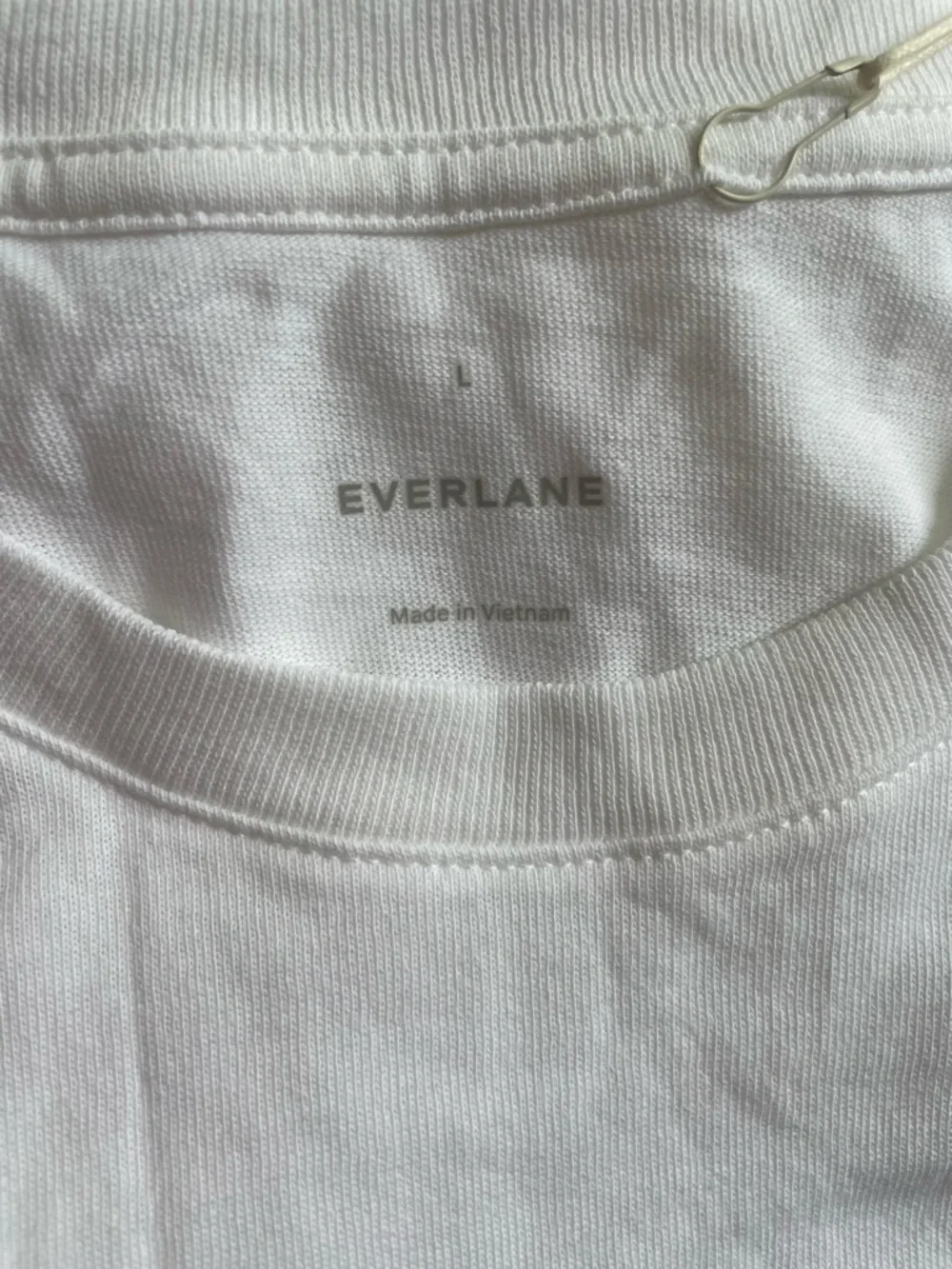 New Everlane Men Crew Neck White Tee Shirt Size Large - Picture 7 of 9